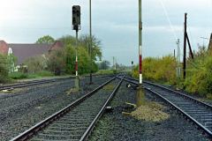 Umbau Bahnhof Xanten - Ausfahrt nach Kleve