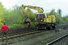 Umbau Bahnhof Xanten - Ausbau der Schutzweiche in Gleis 3