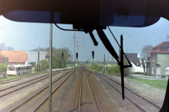 Xanten_Mai_1986_Blick_aus_215_Ausfahrt_Kleve