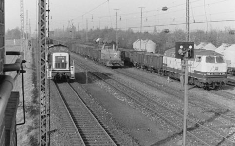 Blick über den Güterbahnhof Millingen