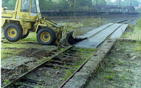 Umbau Bahnhof Xanten 1991