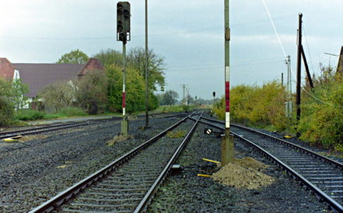Umbau Bahnhof Xanten - Ausfahrt nach Kleve