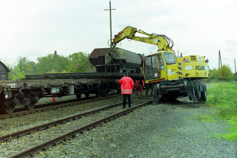 Umbau Bahnhof Xanten 1991